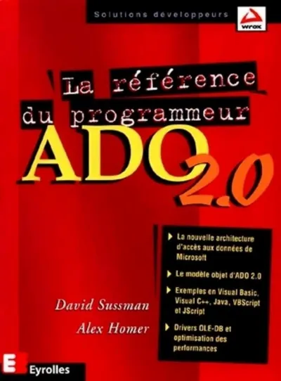 Visuel de La référence du programmeur ADO 2.0