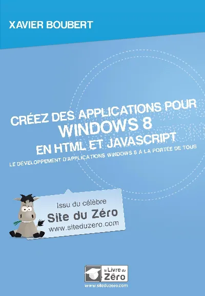 Visuel de Créez des applications pour Windows 8 en HTML et JavaScript