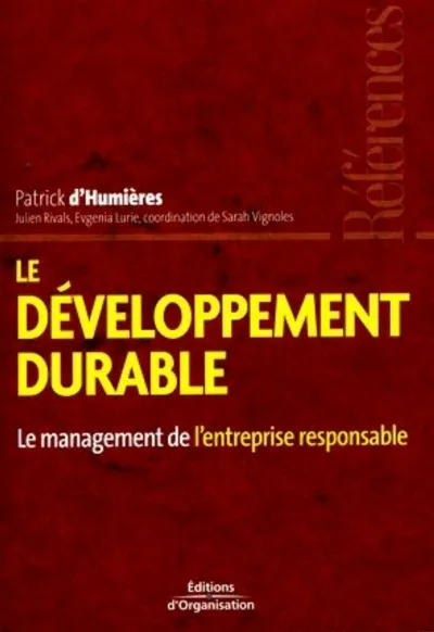 Visuel de Le développement durable