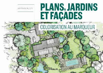 Visuel de Plans, jardins et façades - Colorisation au marqueur