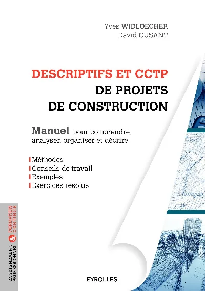 Visuel de Descriptifs et cctp de projets de construction  manuel pour comprendre analyser