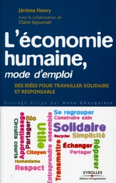 Visuel de L'économie humaine, mode d'emploi