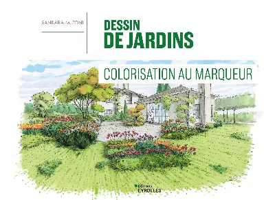 Visuel de Dessin de jardins - Colorisation au marqueur