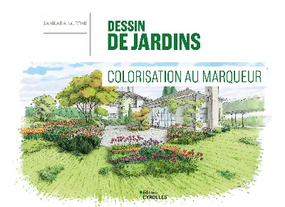 Visuel de Dessin de jardins - Colorisation au marqueur