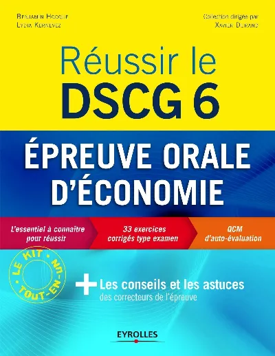 Visuel de Réussir le DSCG 6 - Epreuve orale d'économie