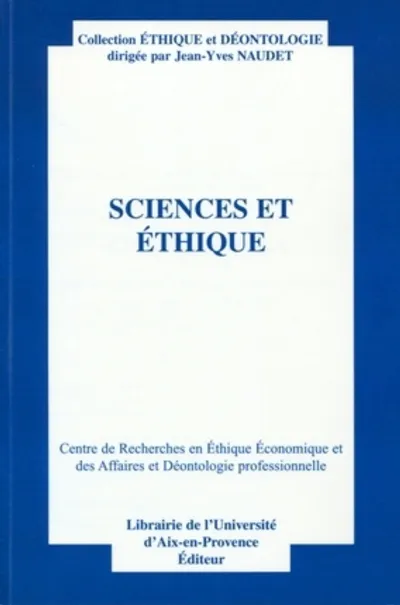 Visuel de Sciences et éthique