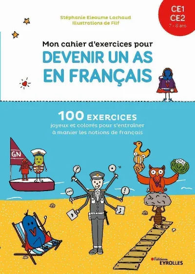 Visuel de Mon cahier d'exercices pour devenir un as en français CE1-CE2