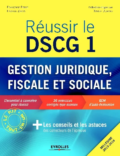 Visuel de Réussir le DSCG 1 - Gestion juridique, fiscale et sociale