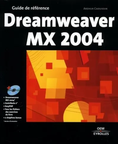 Visuel de Dreamweaver MX 2004