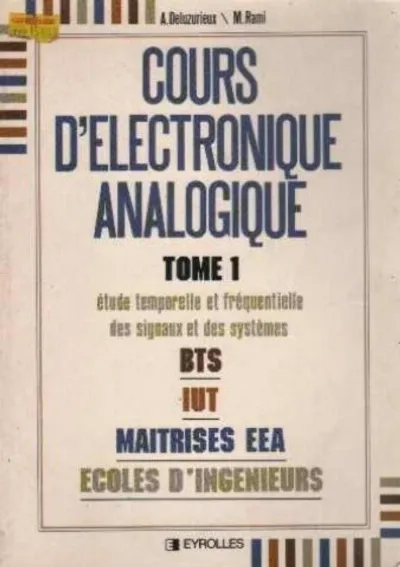 Visuel de Cours D'Electronique Analogique Tome 1