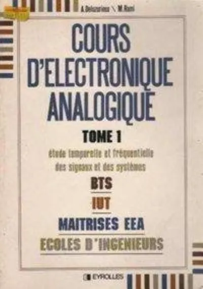 Visuel de Cours D'Electronique Analogique Tome 1