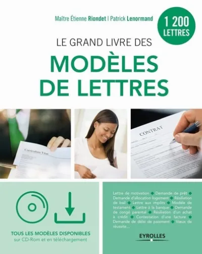 Visuel de Le grand livre des modèles de lettres