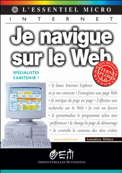 Visuel de Je navigue sur le Web avec Internet Explorer 5.0