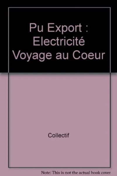 Visuel de Pu Export : Electricite Voyage Au Coeur