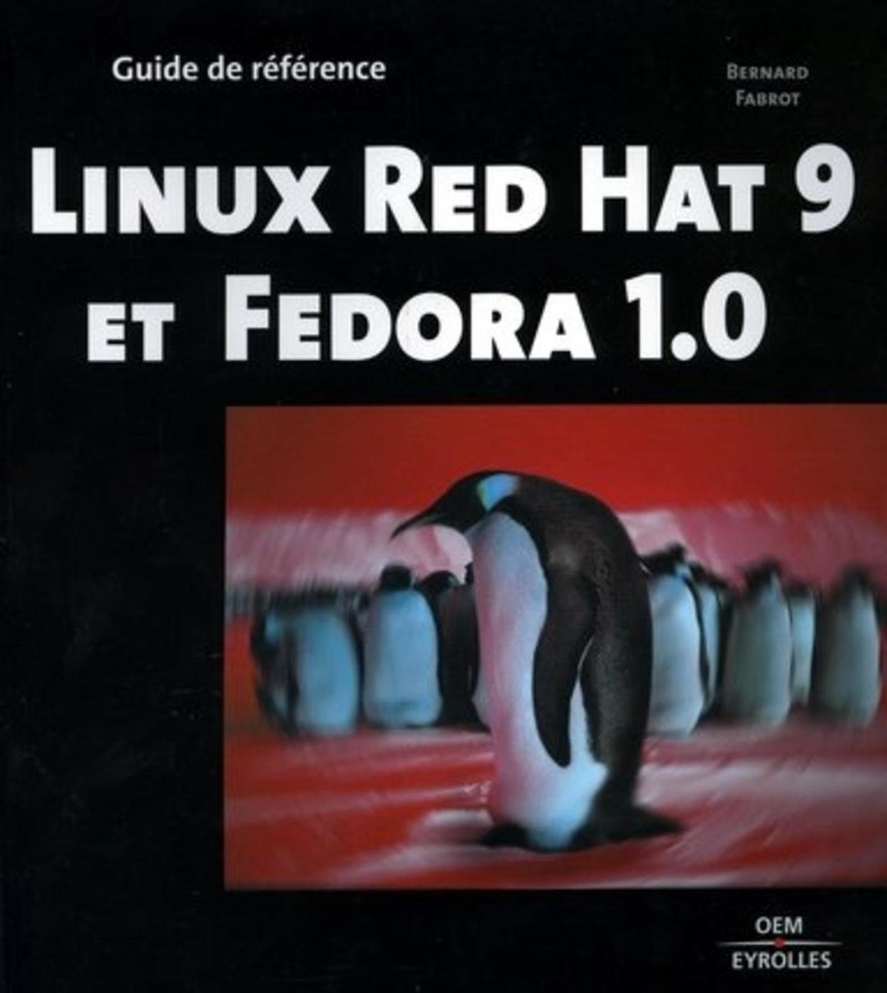 Visuel de Linux Red Hat 9 et Fedora 1.0