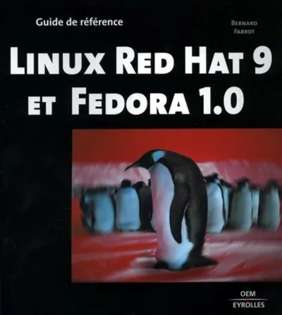 Visuel de Linux Red Hat 9 et Fedora 1.0