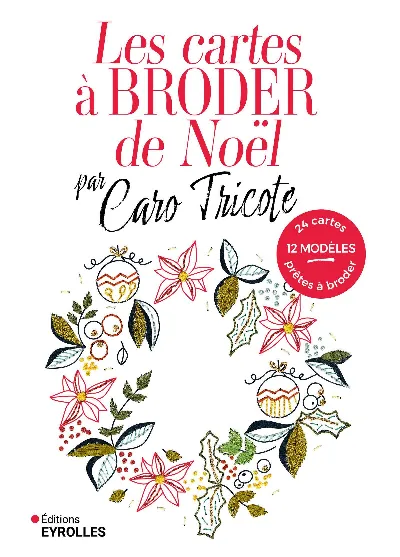 Visuel de Les cartes à broder de Noël par Caro Tricote