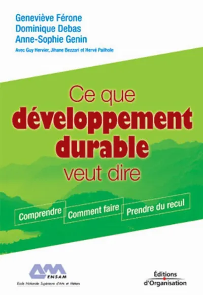 Visuel de Ce que développement durable veut dire