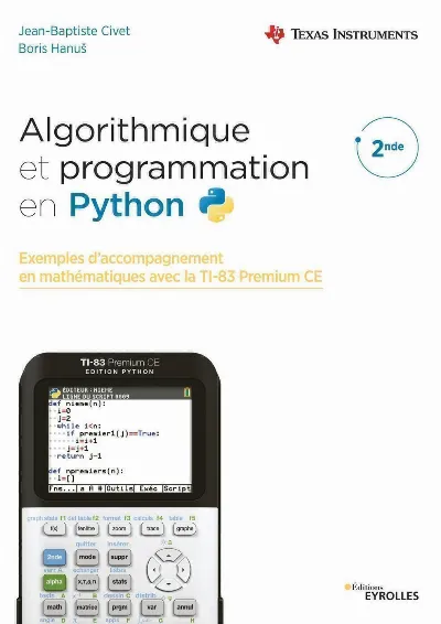 Visuel de Algorithmique et programmation en Python