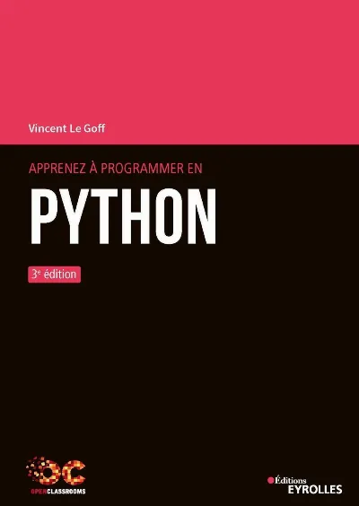 Visuel de Apprenez à  programmer en Python