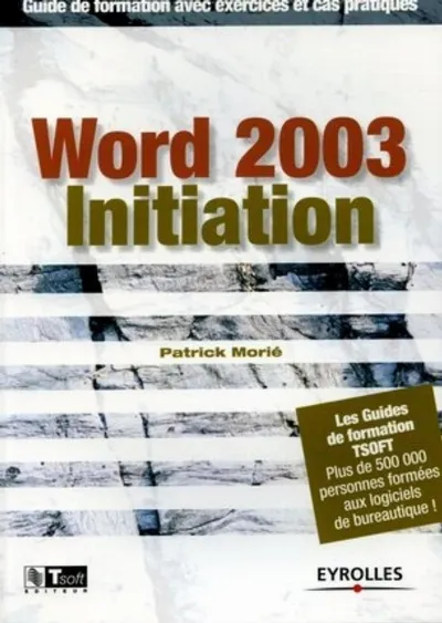 Visuel de Word 2003 initiation