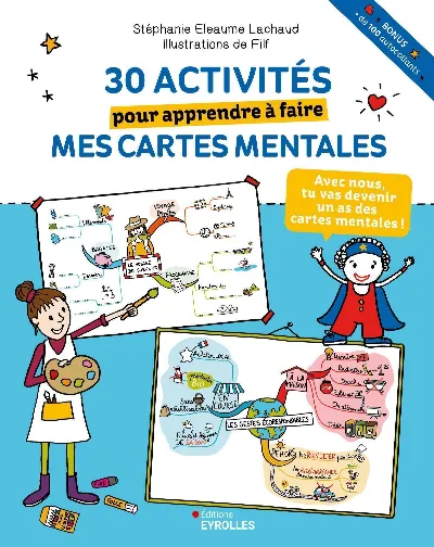 Visuel de 30 activités pour apprendre à faire mes cartes mentales