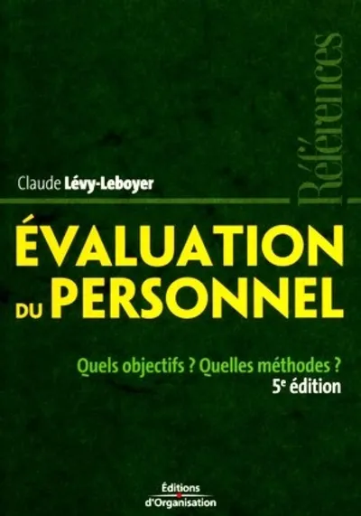 Visuel de Évaluation du personnel quels objectifs ? quelles méthodes ?