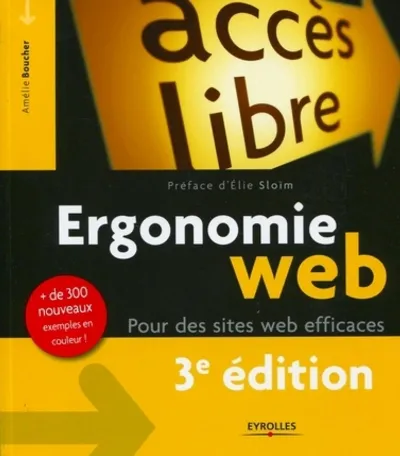 Visuel de Ergonomie web, 3e édition