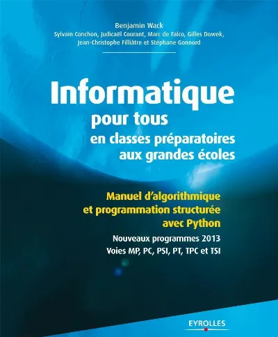 Visuel de Informatique pour tous en classes préparatoires aux grandes écoles