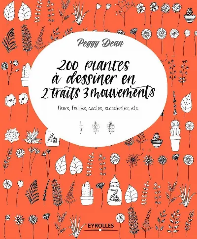 Visuel de 200 plantes à dessiner en 2 traits 3 mouvements