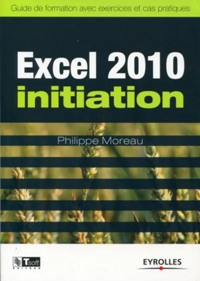 Visuel de Excel 2010, initiation, guide de formation avec exercices et cas pratiques