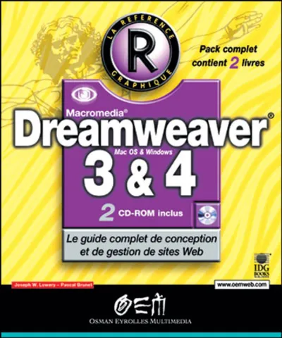 Visuel de Dreamweaver 3 et 4