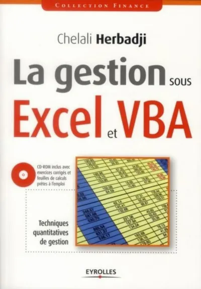 Visuel de La gestion sous Excel et VBA