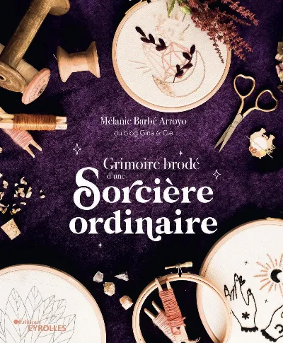 Visuel de Grimoire brodé d'une sorcière ordinaire