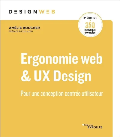 Visuel de Ergonomie web et UX Design, 4e édition