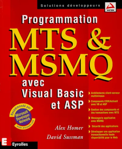 Visuel de Programmation MTS et MSMQ avec Visual Basic et ASP