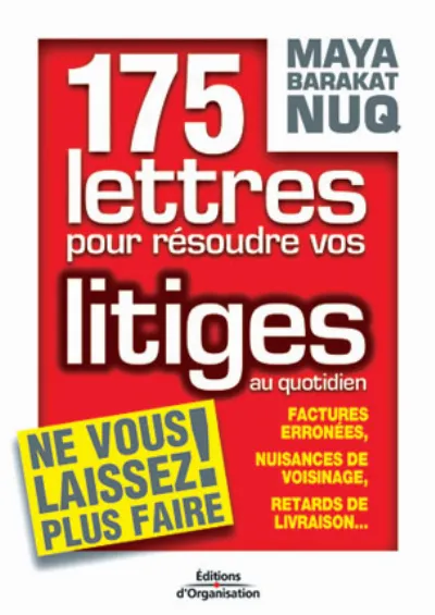 Visuel de 175 lettres pour résoudre vos litiges au quotidien