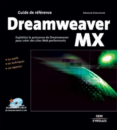 Visuel de Dreamweaver MX