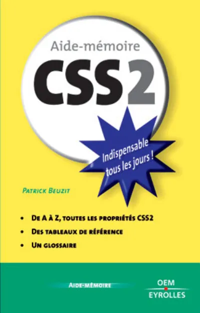 Visuel de Aide-mémoire CSS 2