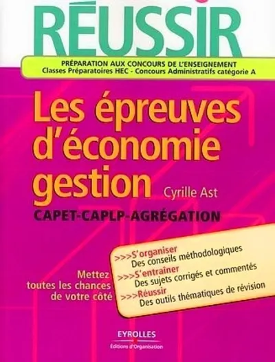 Visuel de Réussir les épreuves d'économie-gestion