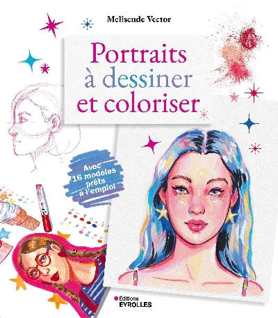 Visuel de Portraits à dessiner et coloriser