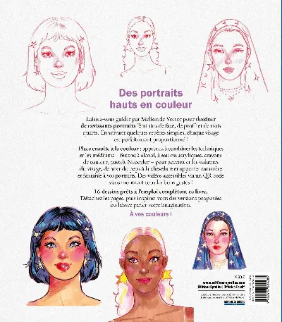 Visuel de Portraits à dessiner et coloriser