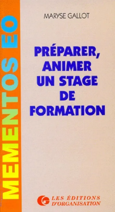 Visuel de Préparer, animer un stage de formation