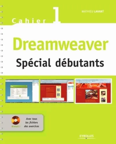 Visuel de Dreamweaver - Spécial débutants