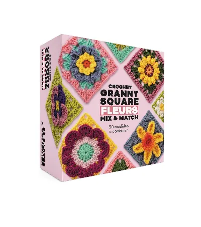 Visuel de Crochet granny square fleurs mixetmatch
