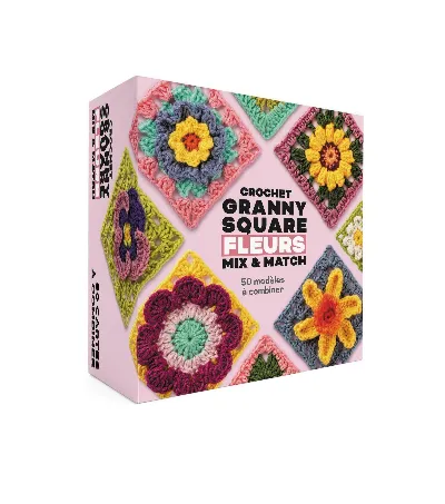Visuel de Crochet granny square fleurs mixetmatch