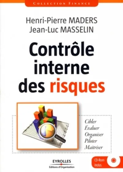 Visuel de Controle interne des risques. cibler-evaluer-organiser-pilo ter-maitriser. avec