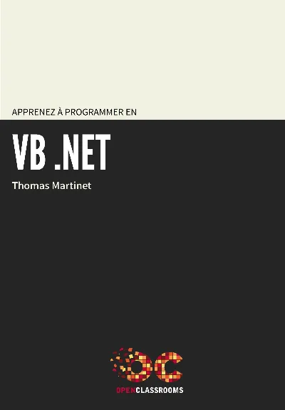 Visuel de Apprenez a  programmer en vb .net