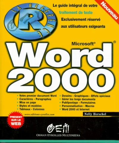 Visuel de Word 2000