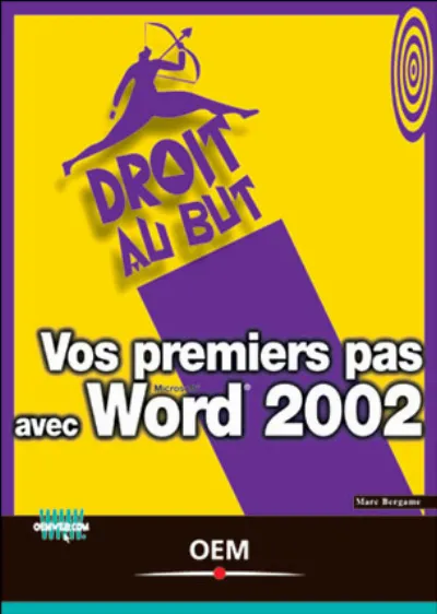 Visuel de Vos premiers pas avec Word 2002